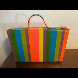 Vintage, retro multicolor attaché / briefcase. - open to reasonable offers.